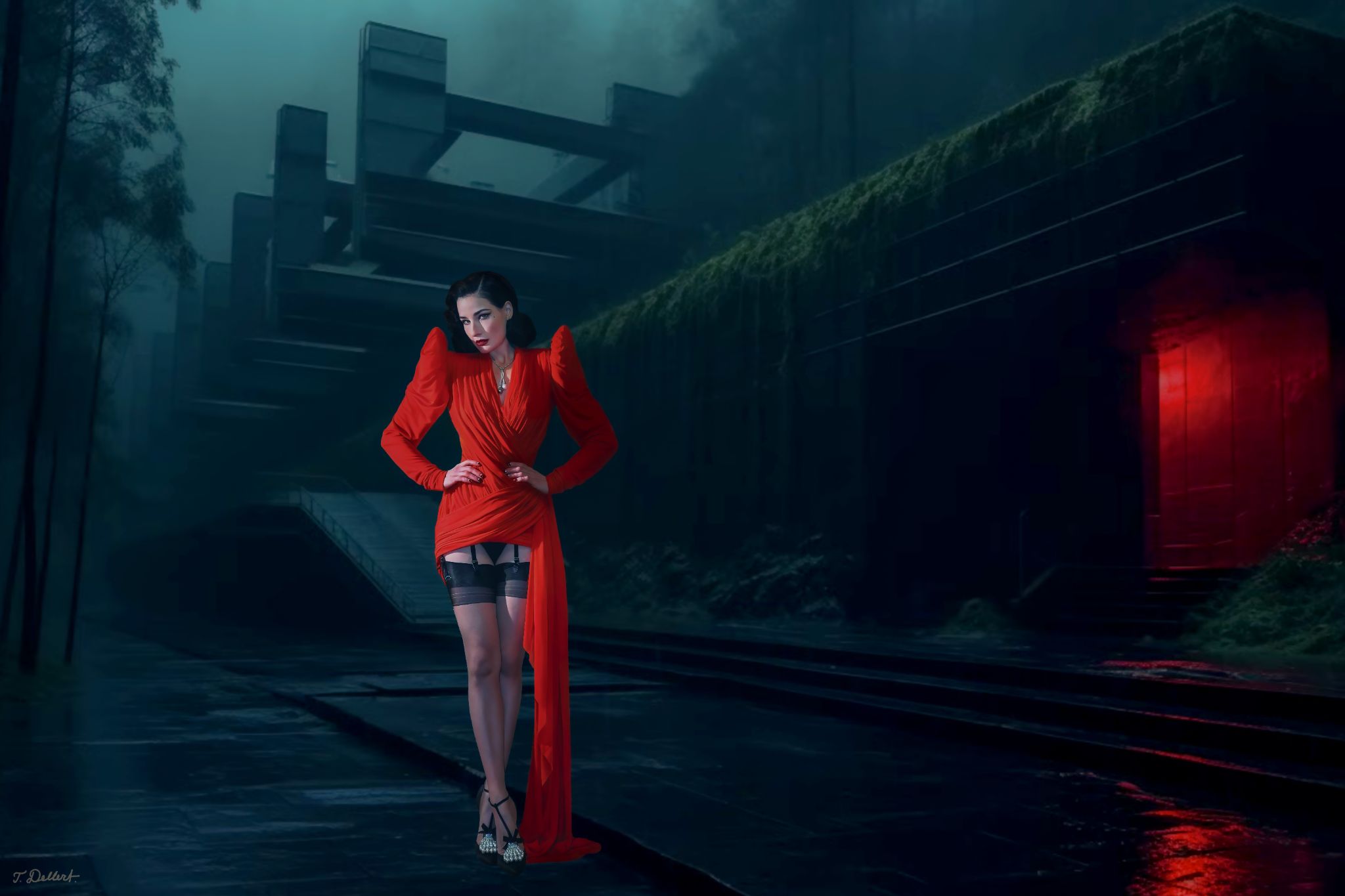 Dita in Red Light 